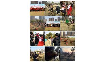 南通分公司與當地志愿者共同實現“同栽一棵樹，同抹一片綠”的夢想